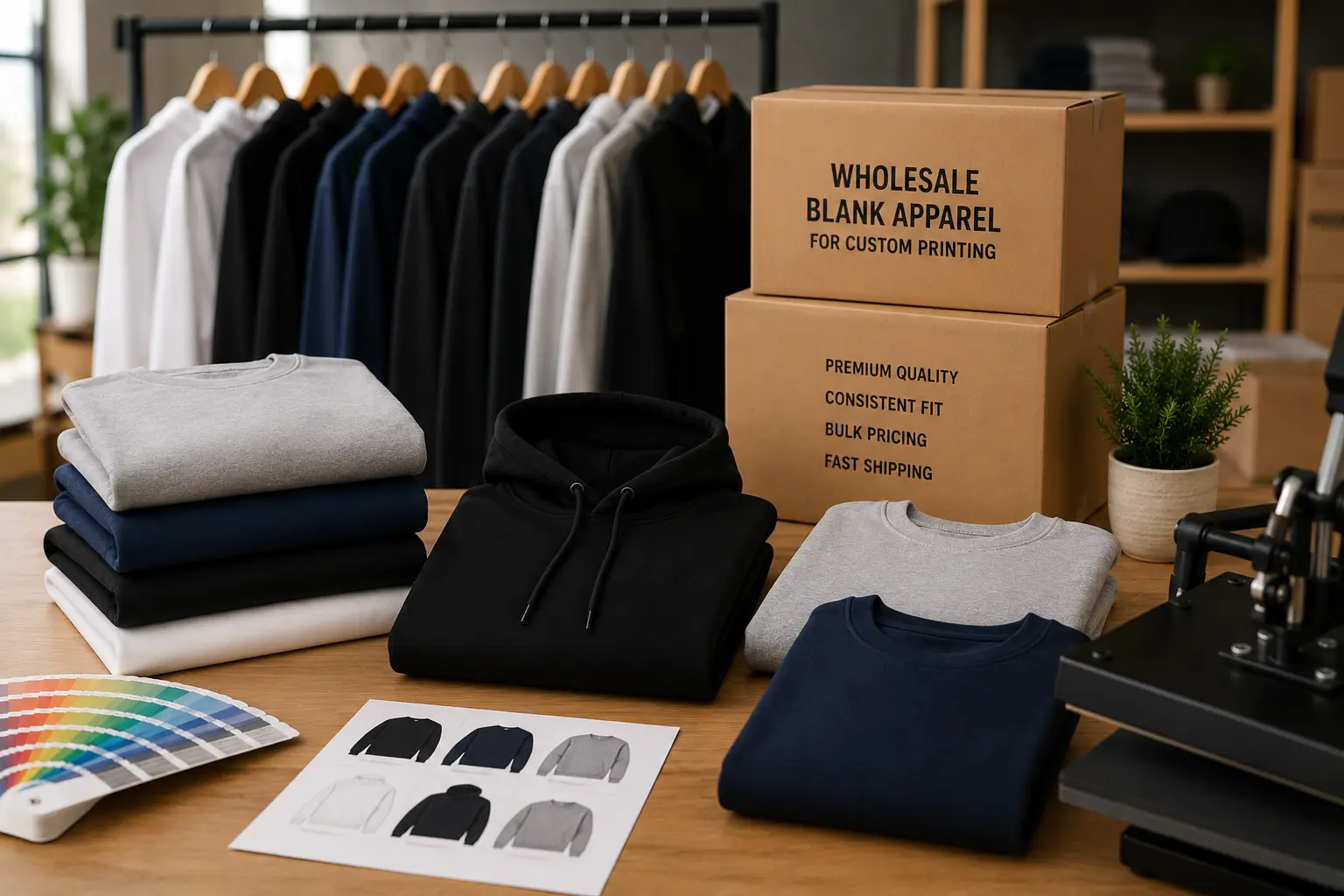 Why Brands Prefer Wholesale Blank Apparel for Custom Printing